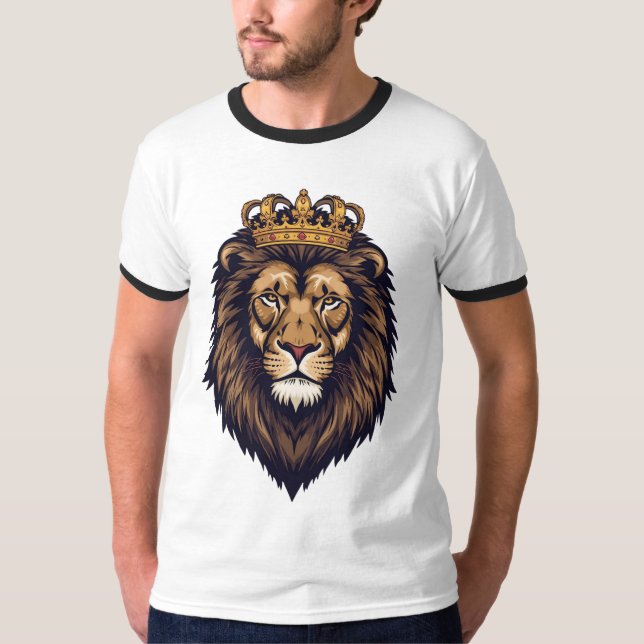 Regal Lion Crown Emblem T-Shirt (Front)