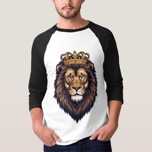 Regal Lion Crown Emblem T-Shirt (Front)