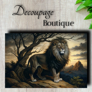 Regal Lion Furniture Decoupage Tissue Paper