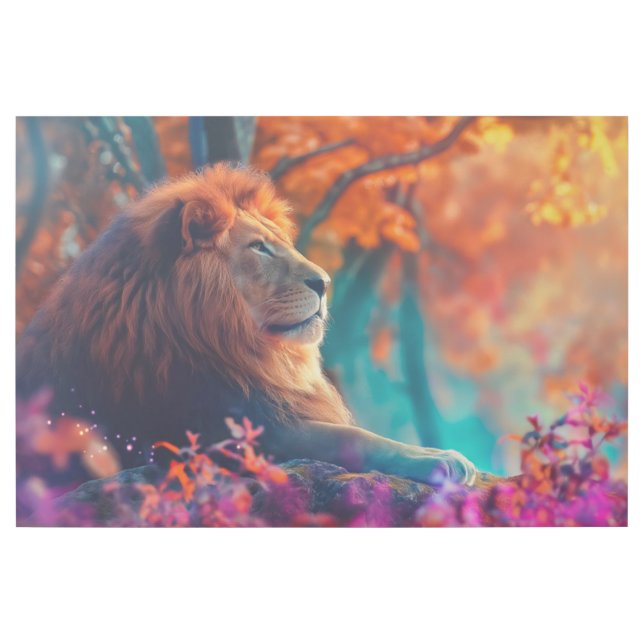 Regal Lion in Enchanted Forest Design Gallery Wrap (Front)