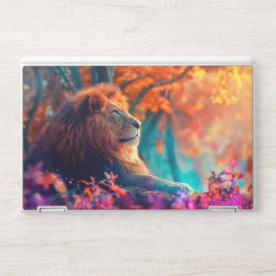 Regal Lion in Enchanted Forest Design HP Laptop Skin