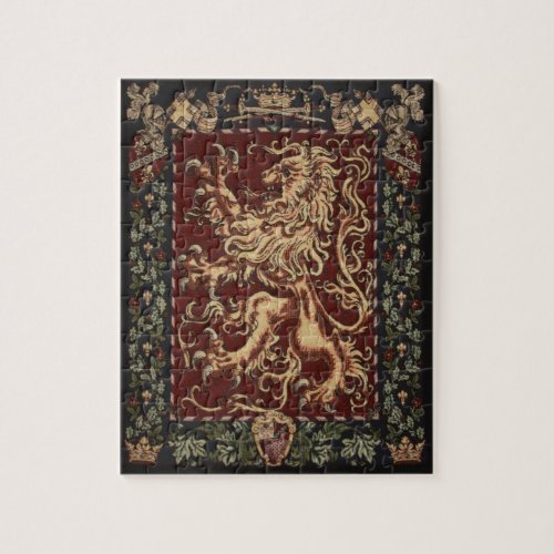 Regal Lion Tapestry Jigsaw Puzzle