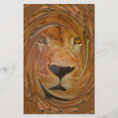 Regal Lion's Face Whirl Artwork pattern art design (Front)