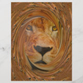 Regal Lion's Face Whirl Artwork pattern art design (Front)