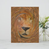 Regal Lion's Face Whirl Artwork pattern art design (Standing Front)