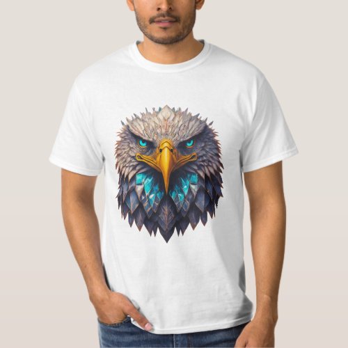 Regal Majesty Crystal Eagle Design T_Shirt