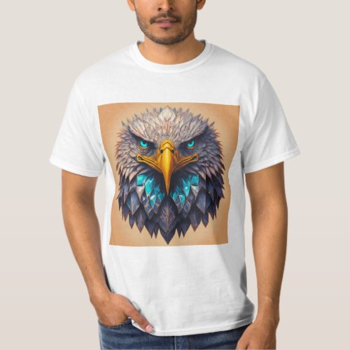 Regal Majesty Crystal Eagle Design T_Shirt