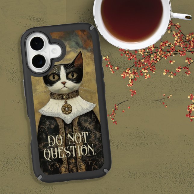 Regal Medieval Tuxedo Cat Rules Speck iPhone Case (Creator Uploaded)