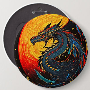 Regal Moonlit Dragon Button – Bold & Majestic