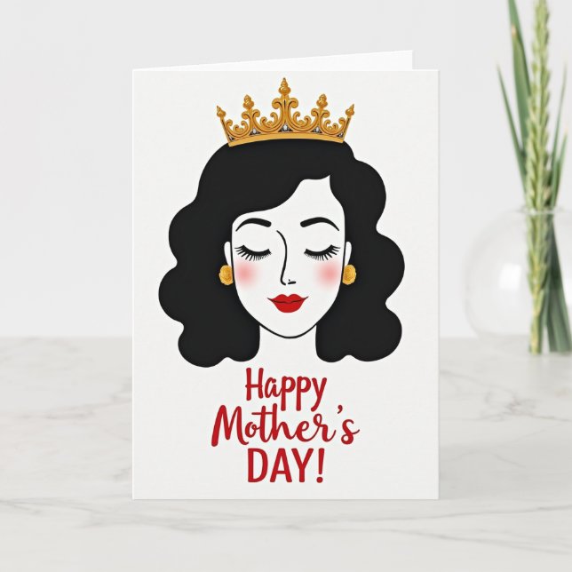 Regal Mother Illustration Card (Front)
