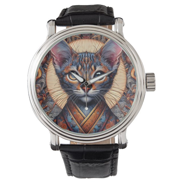 Regal Mythic ornate fantasy feline  Watch (Front)