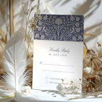 Regal Navy and Cream RSVP Wedding