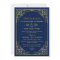 Regal Navy Gold Filigree Wedding