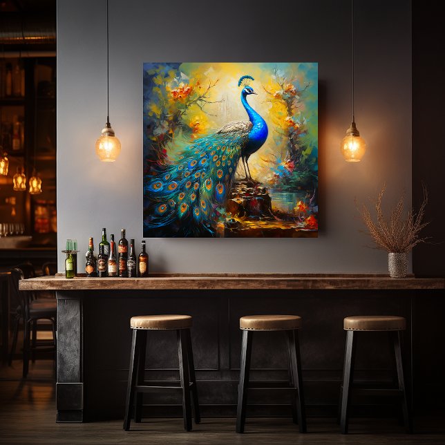 Regal Peacock Canvas Print (For Illustration Purposes Only.
Actual Size May Vary.)