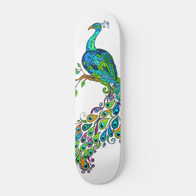 Regal Peacock Skateboard (Front)