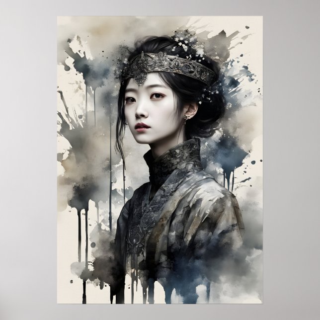 Regal Portrait of a Young woman Poster (Front)