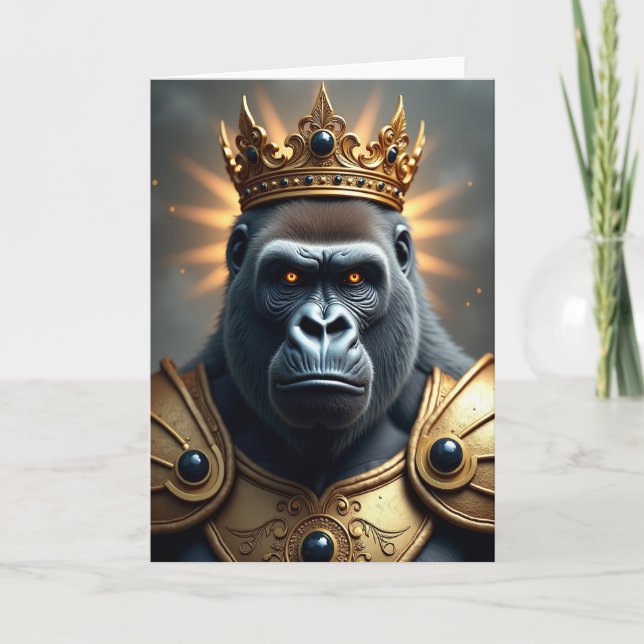 Regal Primate Birthday Card (Front)