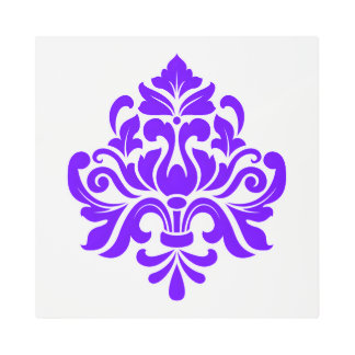 Regal Purple Floral Symphony Metal Print