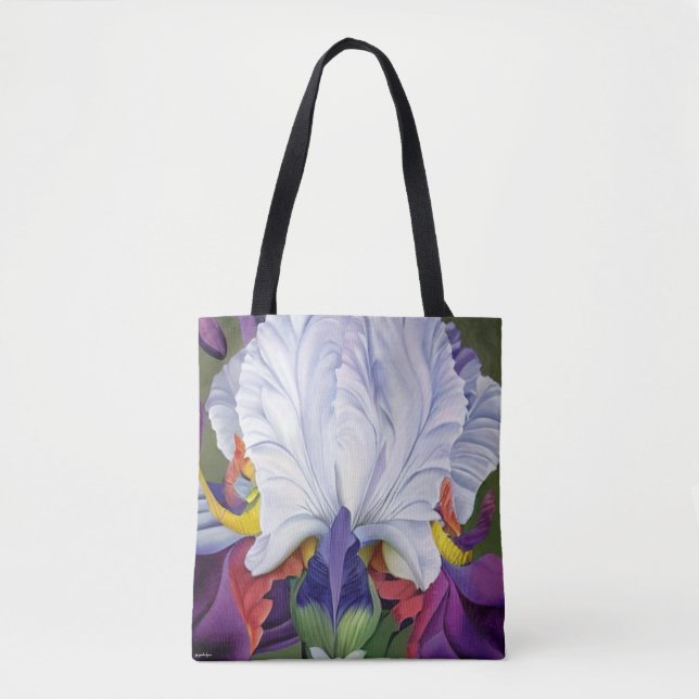 Regal Purple Iris Tote (Front)