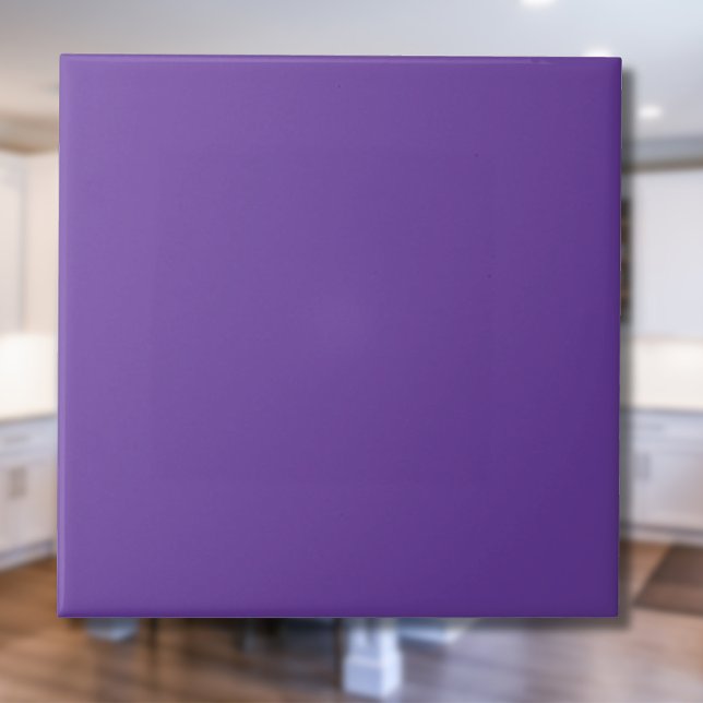 Regal Purple Solid Color | Classic Elegant Ceramic Tile (Creator Uploaded)