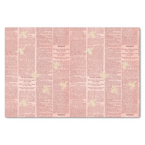 Regal Queen Bee Pink Newspaper Tissue Paper