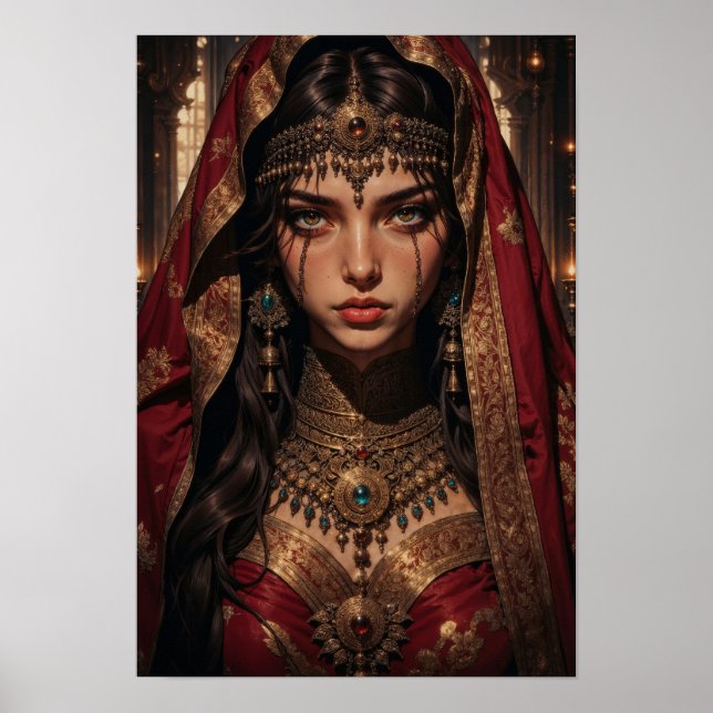 Regal Queen of Shadows Wall Art (Front)