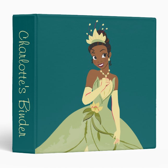 Regal Radiance Princess Tiana 3 Ring Binder (Front/Spine)