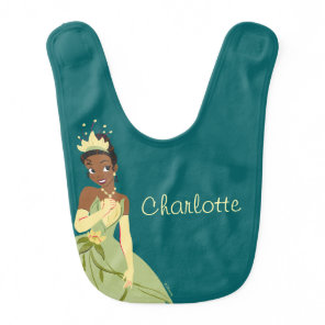 Regal Radiance Princess Tiana Baby Bib