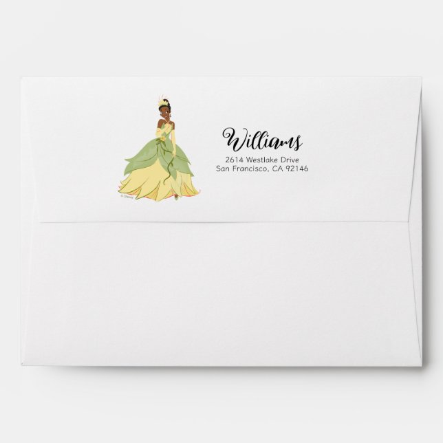 Regal Radiance Princess Tiana Envelope (Back (Top Flap))