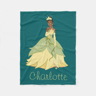 Regal Radiance Princess Tiana Fleece Blanket