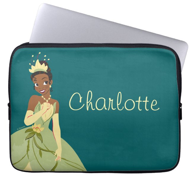 Regal Radiance Princess Tiana Laptop Sleeve (Front)