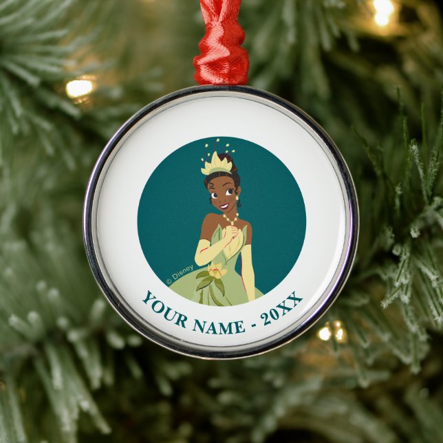 Regal Radiance Princess Tiana Metal Ornament (Tree)