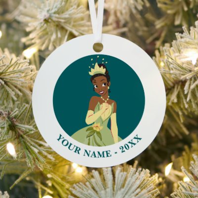 Regal Radiance Princess Tiana Metal Ornament
