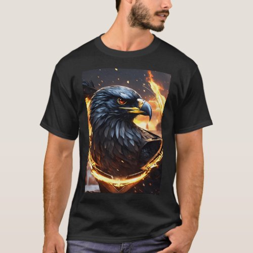 Regal Raptor Majestic Eagle Icon T_Shirt