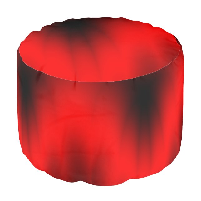 Regal Red Splash Pouf (Angled Front)