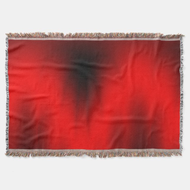 Regal Red Splash Throw Blanket (Front)