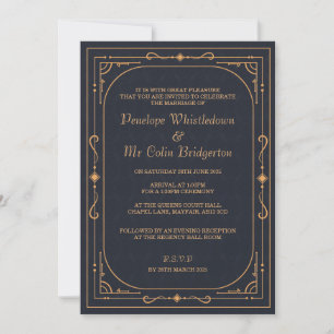 Regal Regency Wedding Invitation