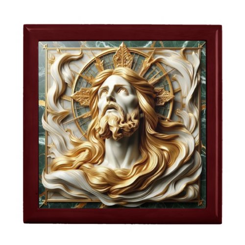 Regal Reverence Jesus In Gold Gift Box