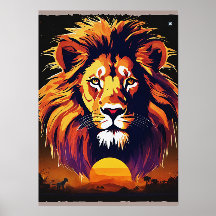 "Regal Roar: Handcrafted Lion Head Penting"