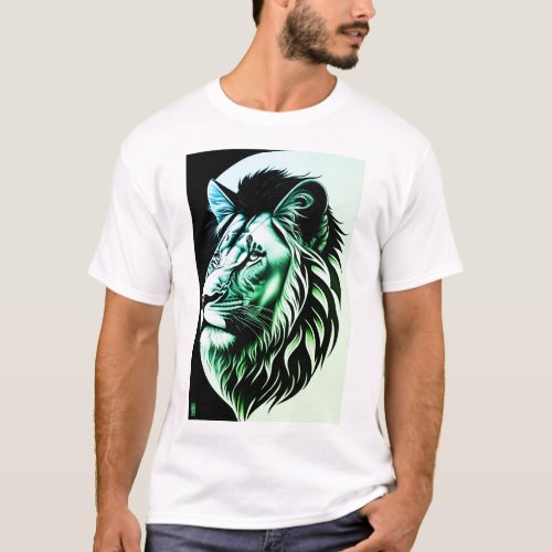 Regal Roar Lion Graphic T_Shirt