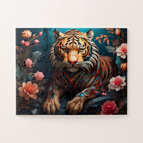 Regal Roar Majestic Tiger  Jigsaw Puzzle