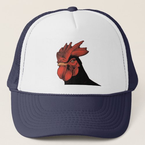 Regal Rooster Majestic Pride Portrait Trucker Hat