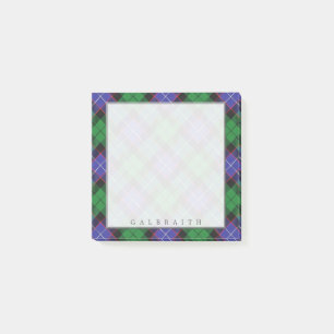 Regal Scottish Clan Galbraith Tartan Post-it Notes