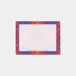 Regal Scottish Clan Hamilton Tartan Post-it Notes