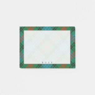 Regal Scottish Clan Ross Tartan Post-it Notes