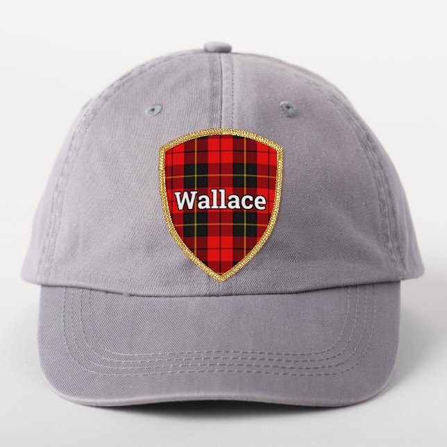 Regal Scottish Clan Wallace Tartan Plaid Patch (On Headwear)