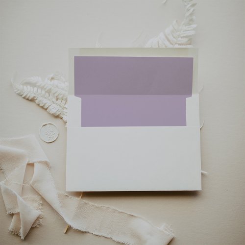 Regal Soft Lavender  Solid Color Envelope Liner
