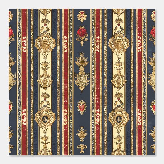 Regal Strips Gold Red Blue Rose Peel and Stick