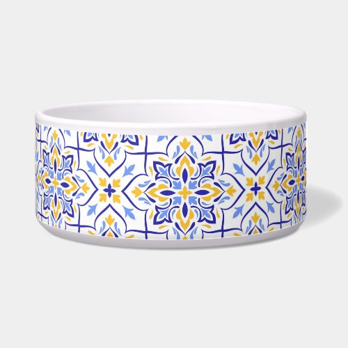 Regal Symphony Blue and Gold Luxury Mediterranean Bowl