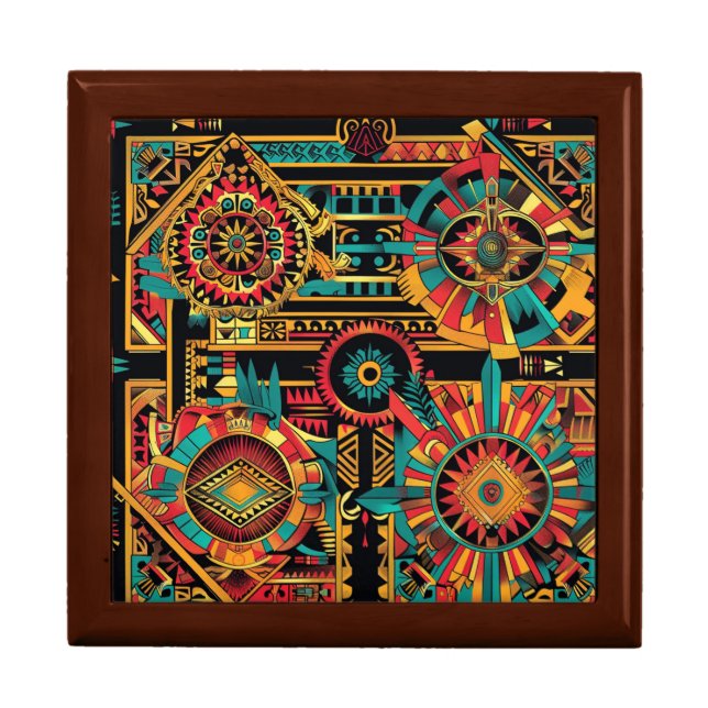 Regal Turquoise "Aztec Dream" Keepsake Premium Box (Front)